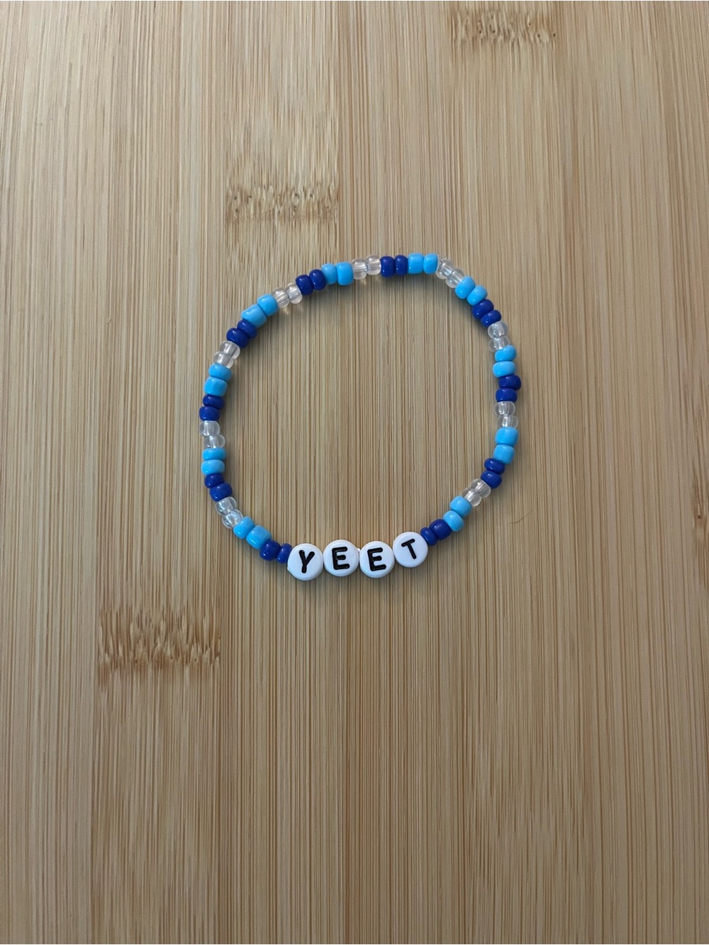 WWE Jey USO “yeet” beaded bracelet